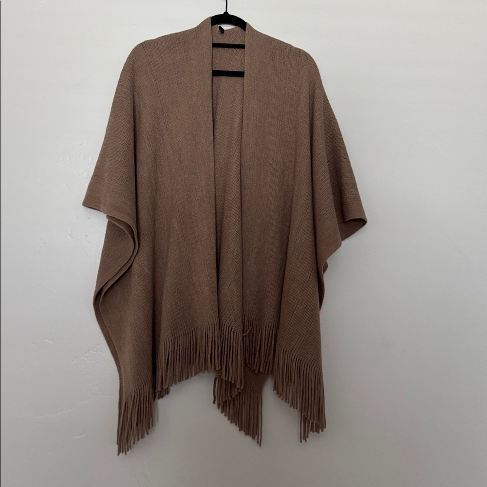 Jack & Missy Brown Fringe knit wrap